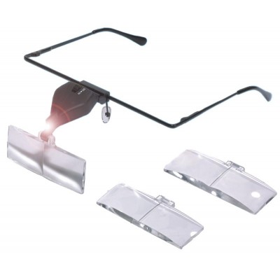 GAFAS CON LUPA Y LUZ (LED)