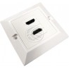 CAJA EMPOTRAR 2 CONECTORES HDMI H DOBLE H.CODO