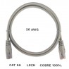 LATIGUILLO UTP CAT.6A 10M GRIS COBRE LSZH